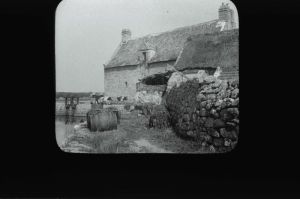 plaque de verre photographique ; Sarzeau : moulin à marée de Pen Castel