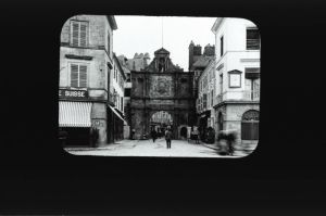 plaque de verre photographique ; Vannes : porte Saint-Vincent