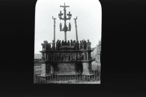 plaque de verre photographique ; Plougastel-Daoulas : calvaire
