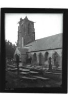 plaque de verre photographique ; Carhaix-Plouguer : église de Saint-Tremeur