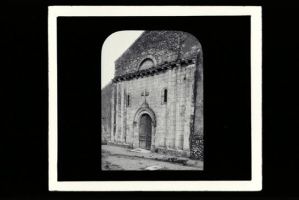 plaque de verre photographique ; Anglade, arrondissement de Blaye, église