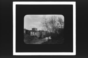 plaque de verre photographique ; Préchac, Moulin de la Trave