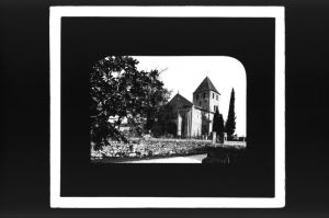 plaque de verre photographique ; Saint-Vincent-de-Pertignas, église