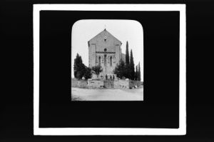 plaque de verre photographique ; La Sauve, église