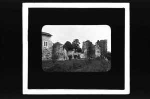 plaque de verre photographique ; Périgueux, château Barrière, côte ouest