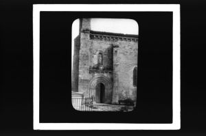 plaque de verre photographique ; La Sauve, Gironde, Eglise paroissiale