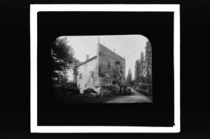 plaque de verre photographique ; Espiet (Gironde), Moulin fortifié XIV et XV