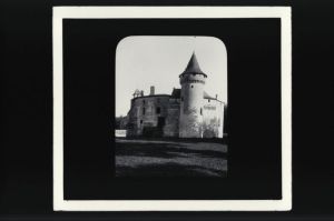 plaque de verre photographique ; Château de La Brède, Tour du XIV