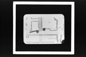 diapositive sur verre ; L'ancienne et la nouvelle porte du Cailhau
 ; Porta deu Brisson (titre de l'œuvre reproduite)
