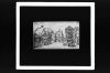 diapositive sur verre ; Le Marché en 1863 ; la Place du V...