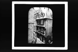 diapositive sur verre ; Bordeaux - Maison du XV - Rue du Pas St Georges