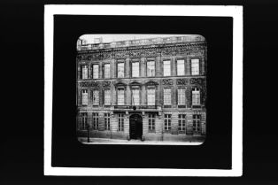 diapositive sur verre ; Bordeaux - Façade de l'Hôtel Piganeau - XVIIIème siècle