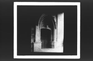 plaque de verre photographique ; Porte de Loupiac-de-Blaignac