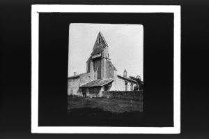 plaque de verre photographique ; Eglise d’Insos