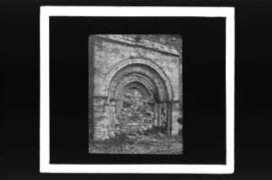 plaque de verre photographique ; Porte de Faleyras