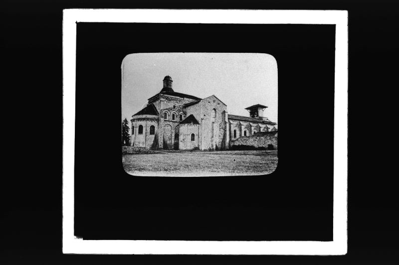 plaque de verre photographique ; Eglise de Moirax