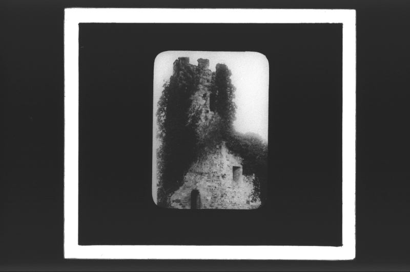 plaque de verre photographique ; château de Sault-de-Navailles