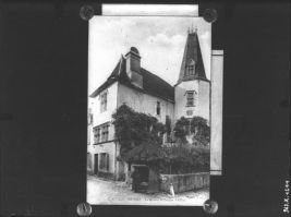 plaque de verre photographique ; C.C. 117 - ORTHEZ La Maison de Jeanne d’Albret