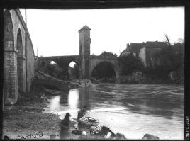 plaque de verre photographique ; Pont-Vieux