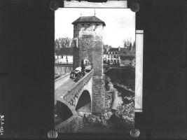 plaque de verre photographique ; Pont-Vieux