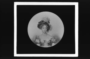plaque de verre photographique ; Duchesse de Berry