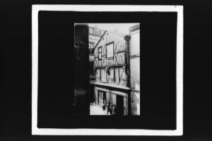 plaque de verre photographique ; Bourg, Maison Leydet