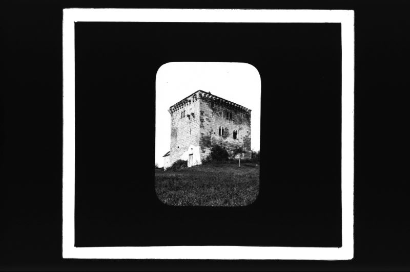 plaque de verre photographique ; Moulon, tour d’Ansouhaite