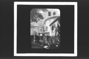 plaque de verre photographique ; Rions, Eglise Saint-Seurin : chœur
