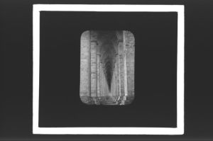 plaque de verre photographique ; St André-de-Cubzac, vue perspective du viaduc