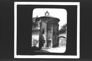 plaque de verre photographique ; Saint-Emilion, Chapelle de la Trinité
