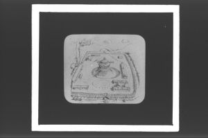 plaque de verre photographique ; château de la Tusque, à Ste Eulalie d’Ambarès., Viollet-le-Duc, Dict d’architecture