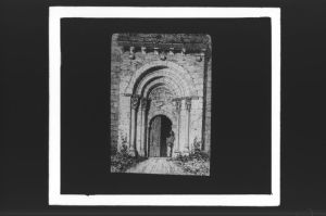 plaque de verre photographique ; Portail de Saint-Martial, Drouyn. Var.gir . III, 222
