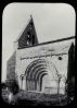 plaque de verre photographique ; Castelviel, portail de l...