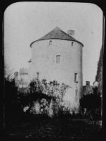 plaque de verre photographique ; Château de Montaigne, Tour Tranchère