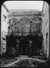 plaque de verre photographique ; château de Duras, cour i...