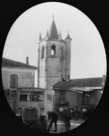 plaque de verre photographique ; Hautefage - Lot et Garonne, La tour XVI
