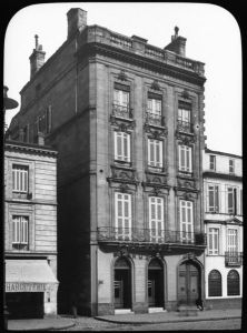 diapositive sur verre ; Bordeaux - Maison Louis XVI,138 quai des Chartrons