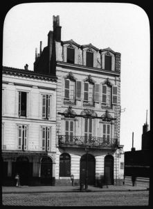 diapositive sur verre ; Bordeaux - Maison Louis XV - 116 Quai des Chartrons