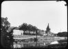 plaque de verre photographique ; Libourne, Le port, Tour ...