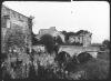 plaque de verre photographique ; Saint-Emilion, Remparts ...