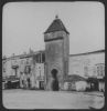 plaque de verre photographique ; Saint-Macaire, Porte de ...