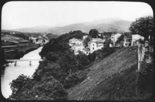 plaque de verre photographique ; Cambo-les-Bains et la vallée de la Nive