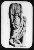 plaque de verre photographique ; Statue découverte en 175...