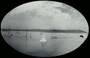 plaque de verre photographique ; Dinard : vue sur Saint-Servan-sur-Mer