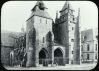 plaque de verre photographique ; Saint-Brieuc : la cathéd...