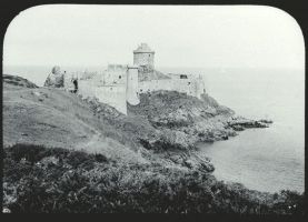 plaque de verre photographique ; Fréhel : Fort La Latte