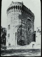 plaque de verre photographique ; Dinan : château de la duchesse Anne
