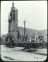 plaque de verre photographique ; Ploubezre : église