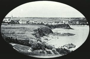 plaque de verre photographique ; Saint-Quay-Portrieux : vue générale