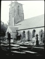 plaque de verre photographique ; Carhaix-Plouguer : église de Saint-Tremeur